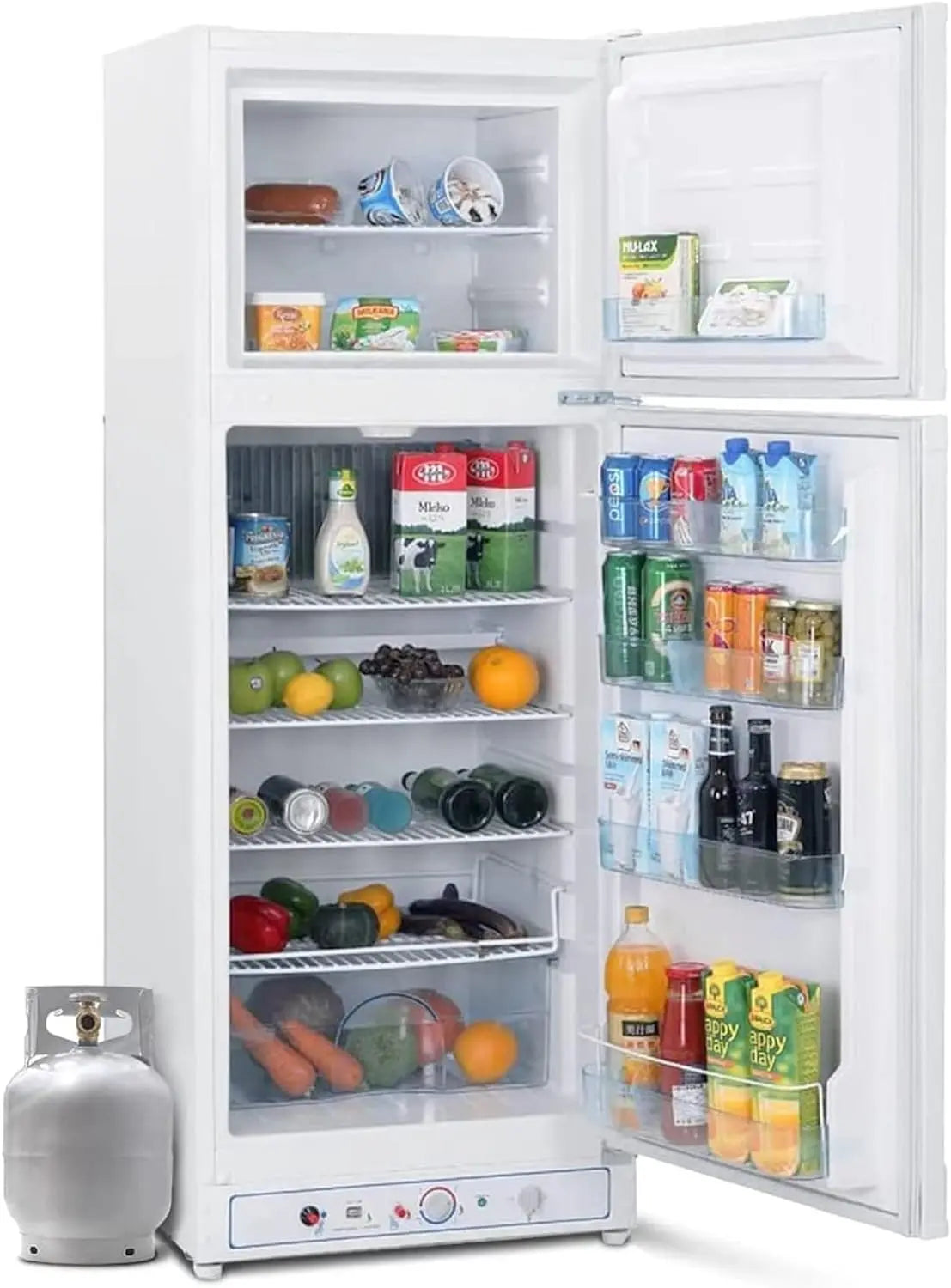 SMETA réfrigérateur combiné, capacité 265 L, coloris blanc