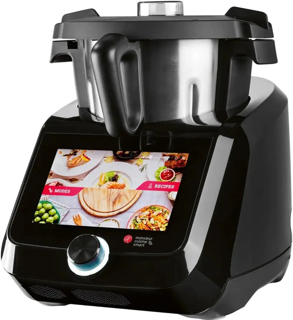 PSIDE robot de cuisine multifonction, puissance 1200 W, avec fonctions connectées, coloris noir