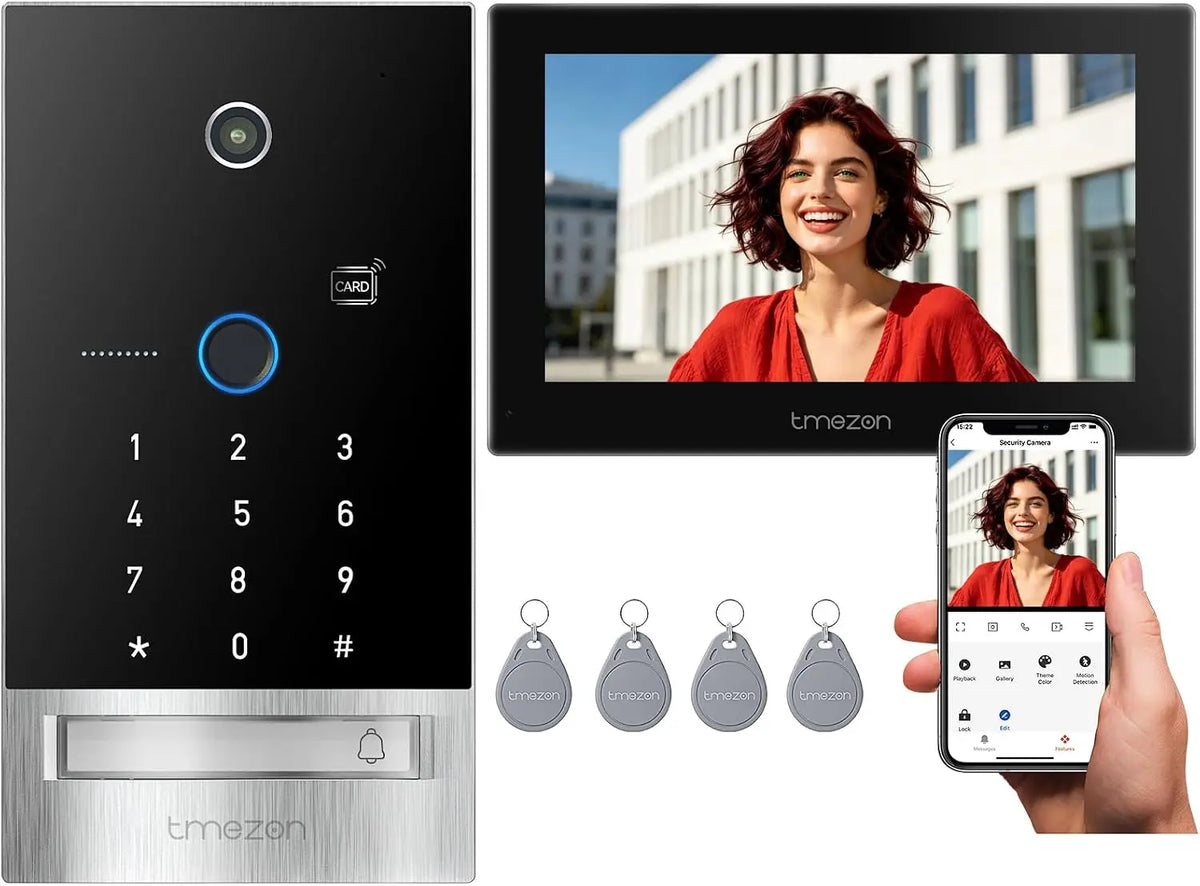 TMEZON visiophone connecté 5GHz, avec connexion Wi-Fi, avec fonctions connectées