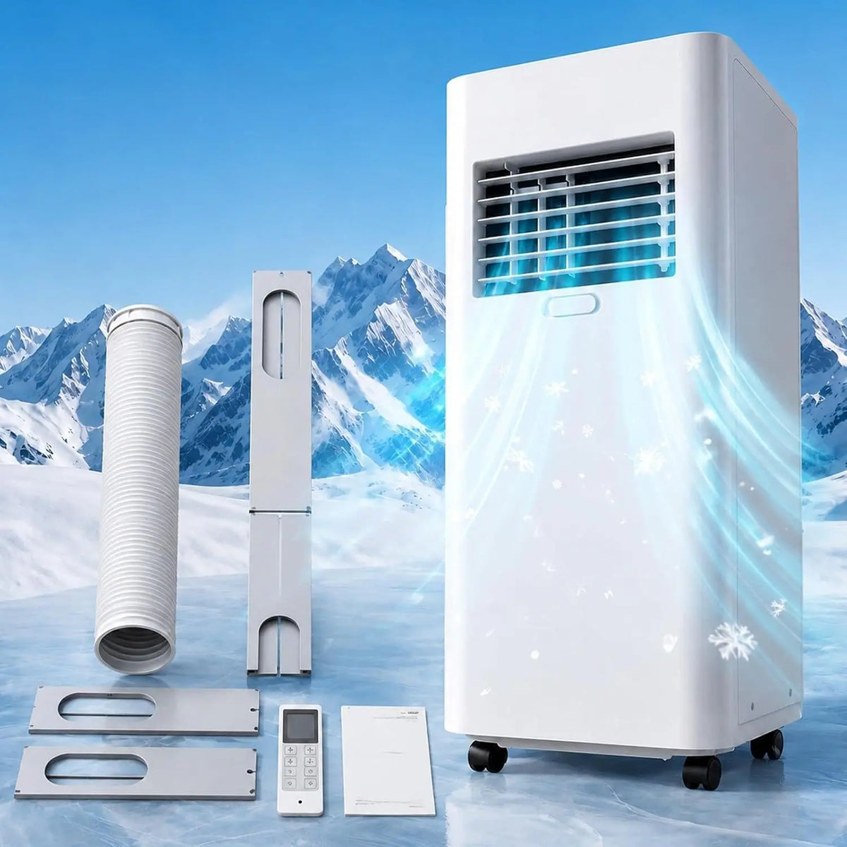 climatiseur, 7000 BTU, format compact, avec télécommande