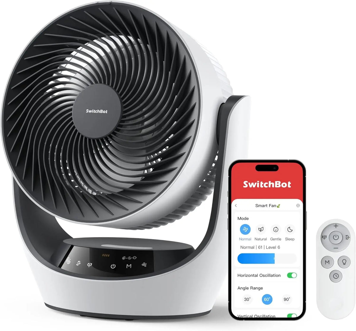 SwitchBot ventilateur 24dB, à fonctionnement silencieux, avec minuterie