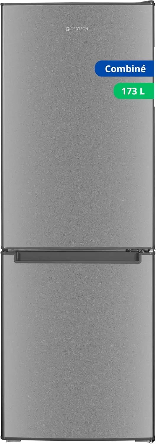 GEDTECH réfrigérateur combiné GCB173SL, capacité 173 L, coloris gris