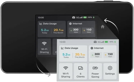TP-Link routeur Wi-Fi M8550, avec connexion Wi-Fi, avec écran tactile