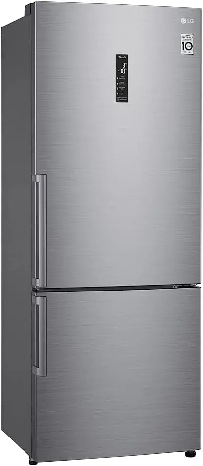 LG réfrigérateur combiné GBB567PZCMB1, capacité 499 L, avec fonctions connectées, technologie Inverter