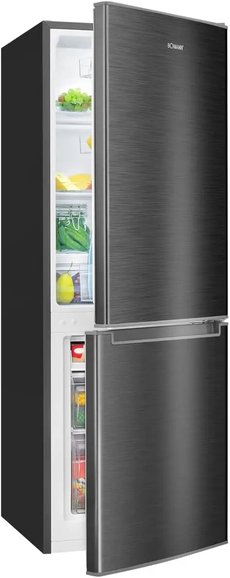 Bomann réfrigérateur combiné, capacité 173 L, coloris noir