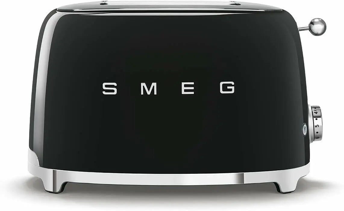Smeg grille-pain TSF01BLEU, puissance 950 W, avec fonction chauffage, coloris noir