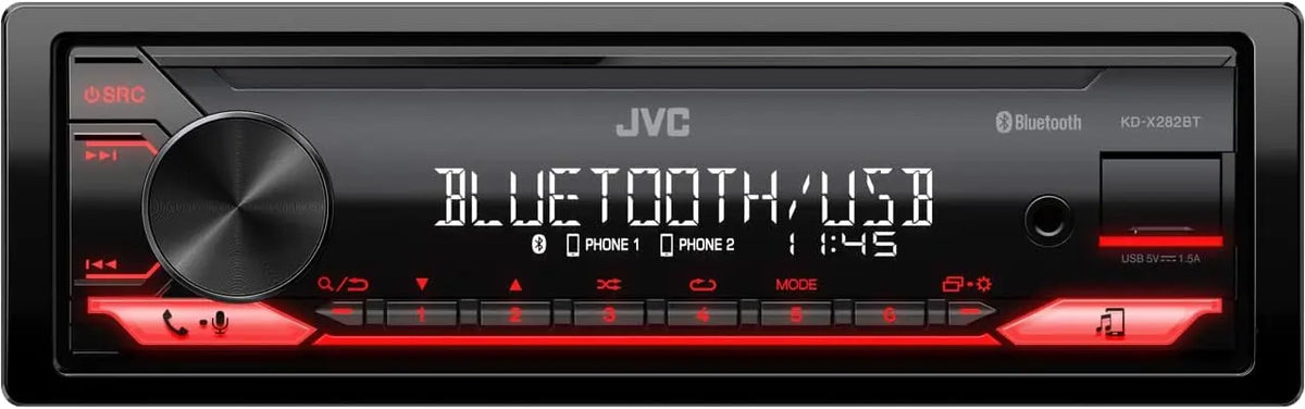 JVC autoradio multimédia KD-X282BT, avec connexion Bluetooth, avec fonctions connectées