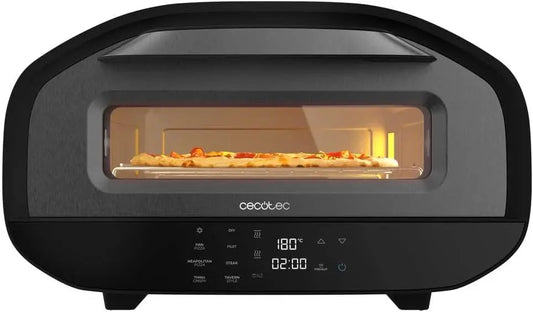 Cecotec four à pizza électrique, capacité 12 L, puissance 1700 W, avec minuterie