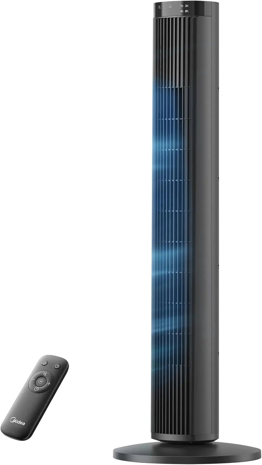 Midea ventilateur 97cm, puissance 45 W, à fonctionnement silencieux, coloris noir
