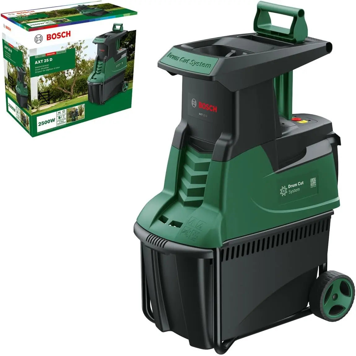 Bosch broyeur de végétaux, à fonctionnement silencieux