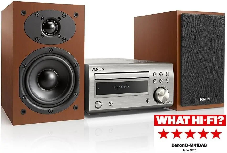 Denon microchaîne hi-fi D-M41DAB, coloris argenté
