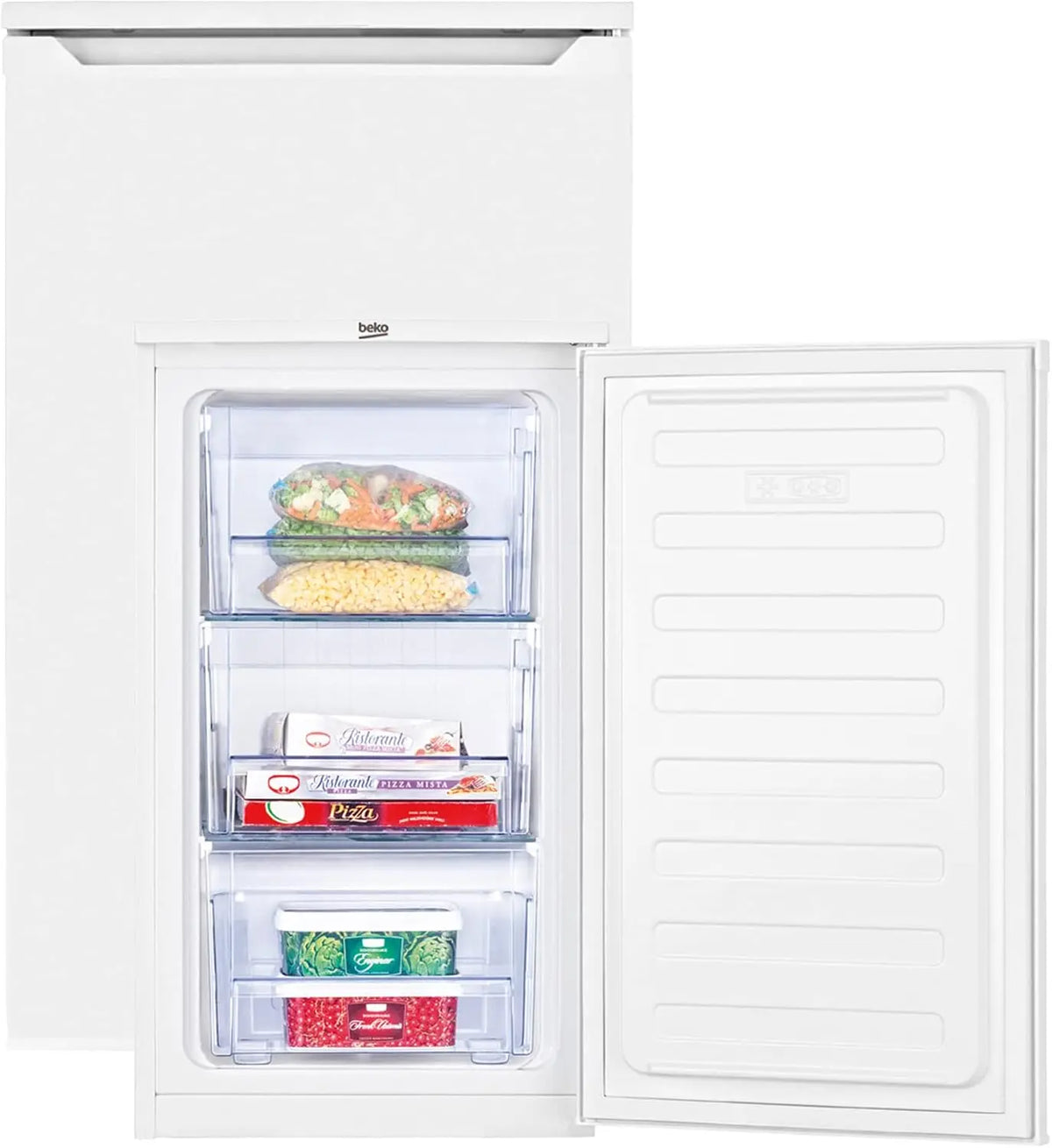 Beko congélateur FS166020, capacité 65 L, pose libre, coloris blanc