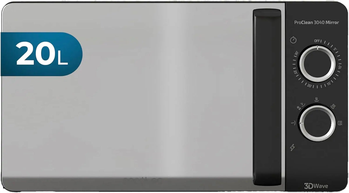 Cecotec four à micro-ondes Ready2Clean, capacité 20 L, puissance 700 W, avec minuterie, coloris noir