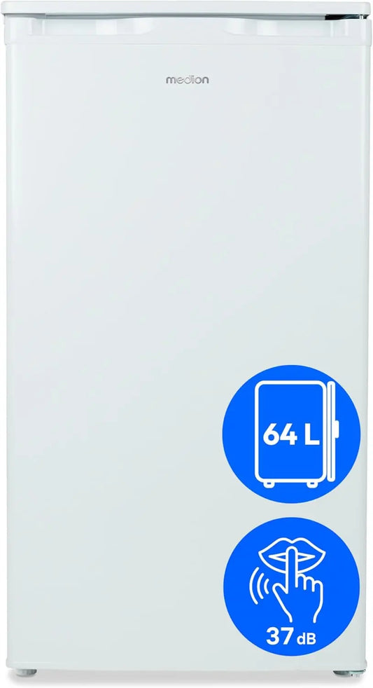 MEDION congélateur, capacité 64 L, à fonctionnement silencieux, coloris blanc