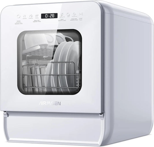 AIRMSEN lave-vaisselle 50cm, capacité 5 L, coloris blanc