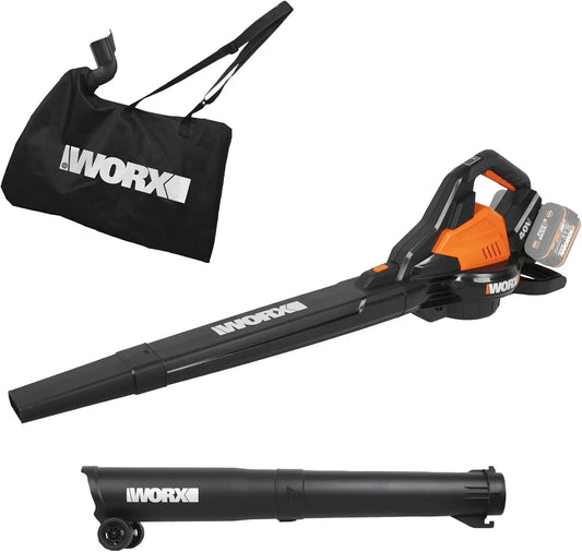 WORX souffleur WG583E, pour rassembler les feuilles et débris extérieurs
