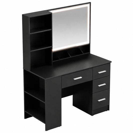 table-de-maquillage-noire-avec-rangement-et-miroir-led-xaiwnz5330ui