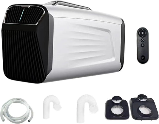 climatiseur mobile, 5200 BTU, avec télécommande, avec écran tactile, avec fonction déshumidification, coloris blanc