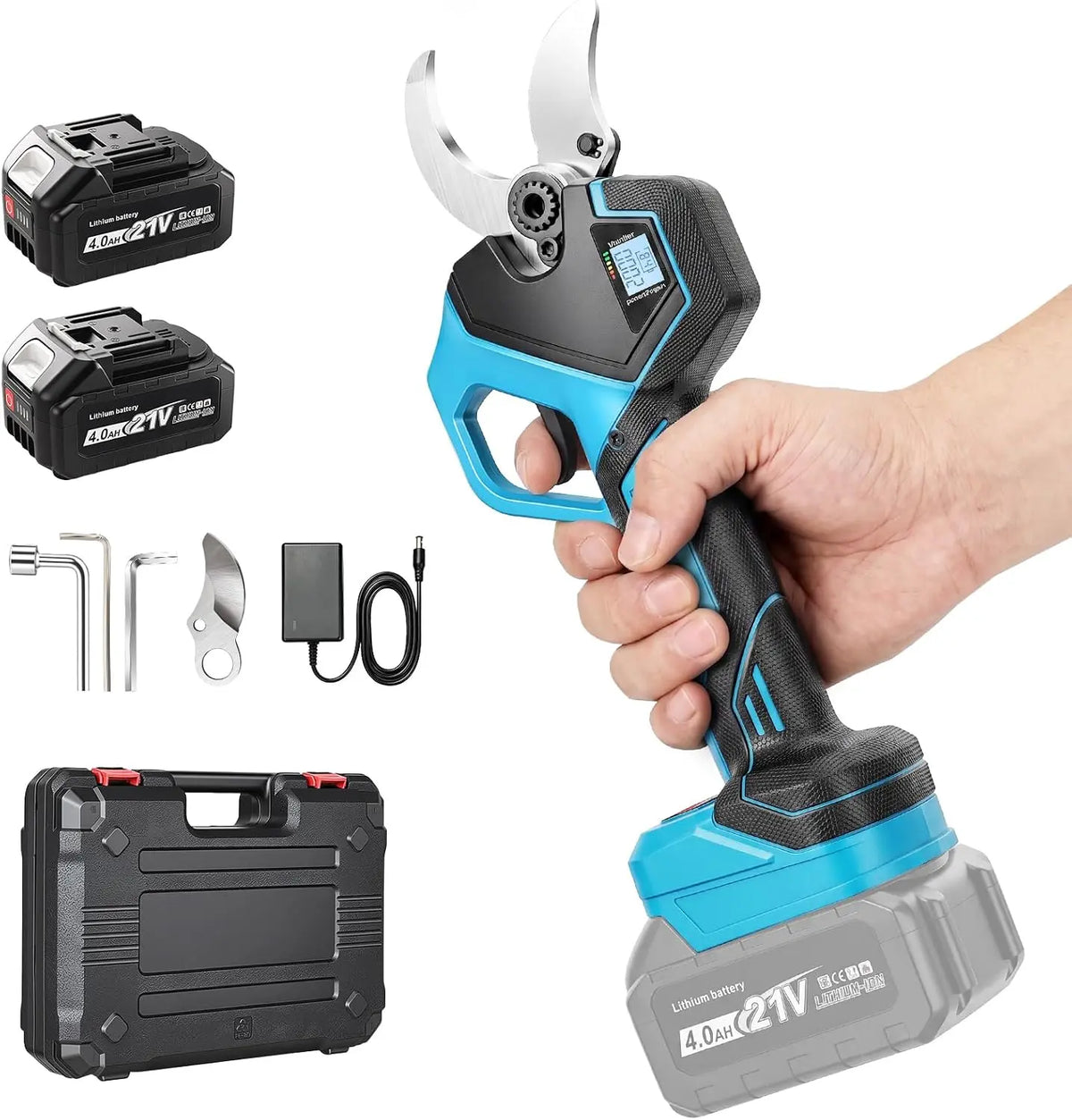 Sécateur sécateur électrique sans fil 40mm, puissance 800 W, sans fil