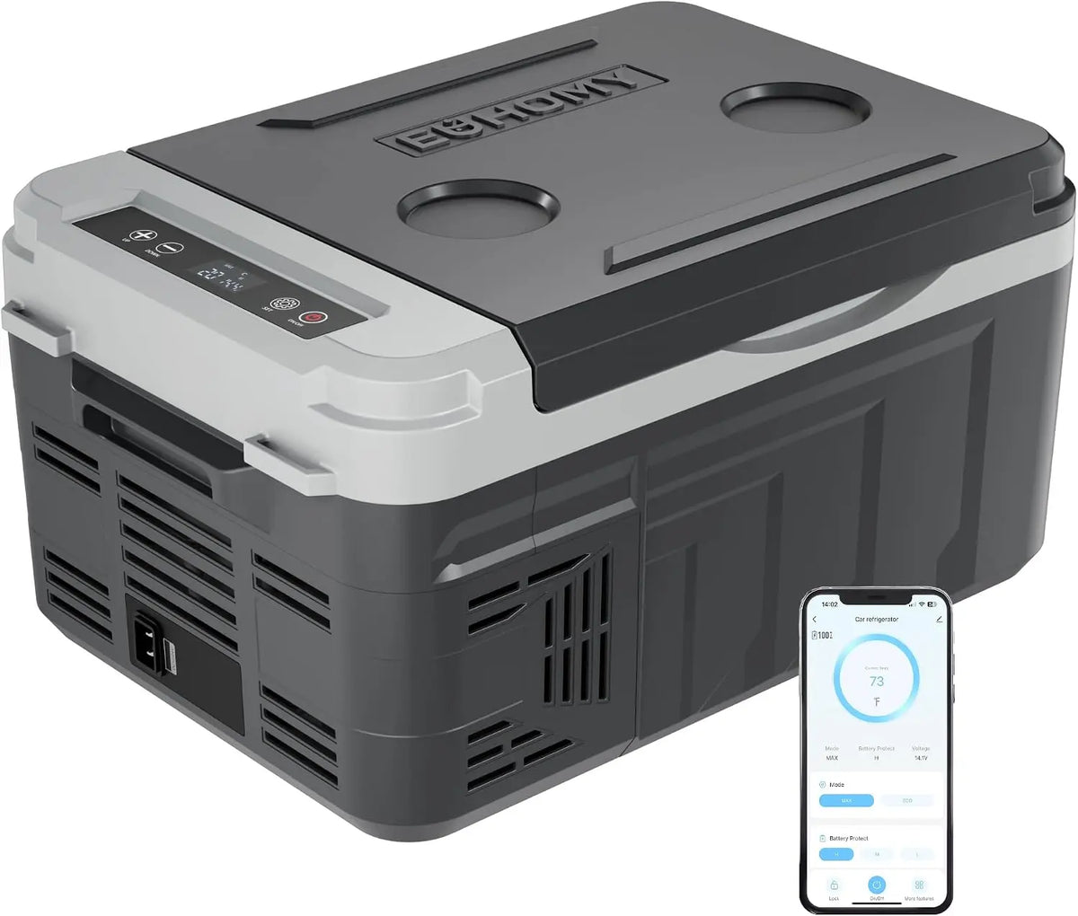 EUHOMY glacière électrique, capacité 10 L, avec fonctions connectées, format compact