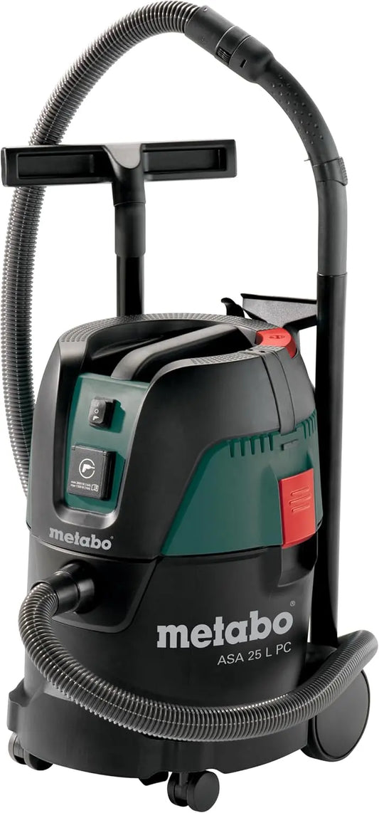 metabo aspirateur eau et poussière, capacité 25 L, puissance 1200 W, coloris noir