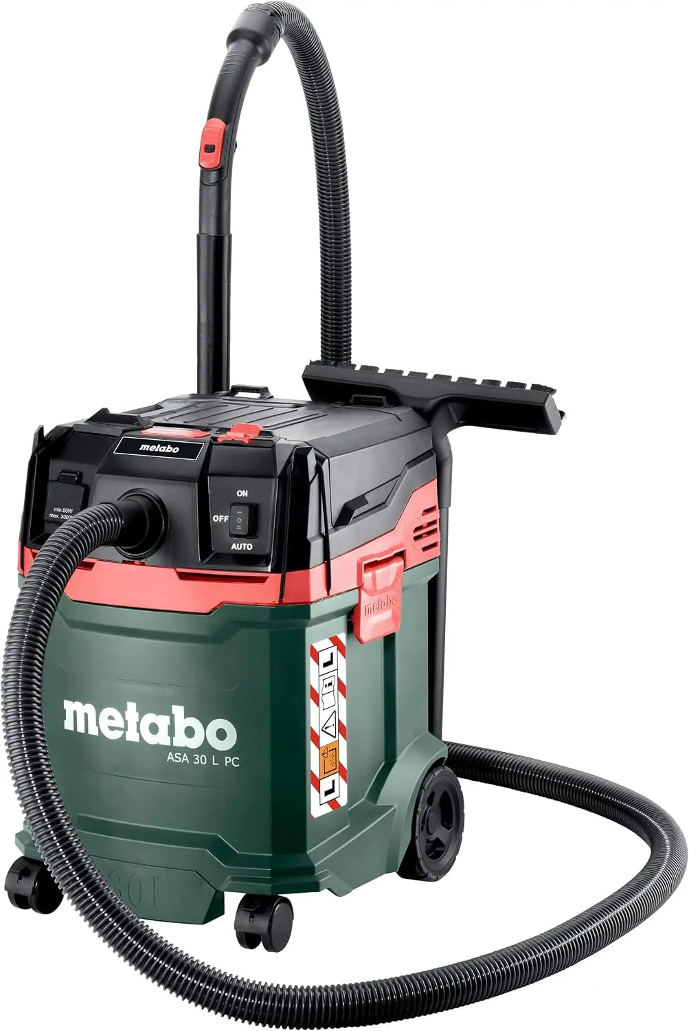metabo aspirateur eau et poussière, capacité 30 L, puissance 1200 W