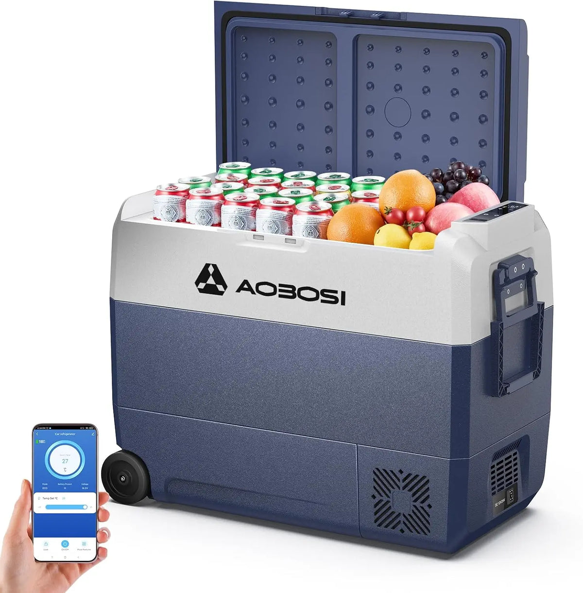 AAOBOSI glacière électrique, capacité 60 L, avec fonctions connectées