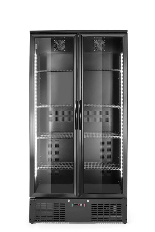 HENDI vitrine réfrigérée 900x530x, capacité 384 L, puissance 365 W, coloris noir