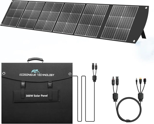 Ecosonique kit solaire MC4, puissance 300 W, conception pliable