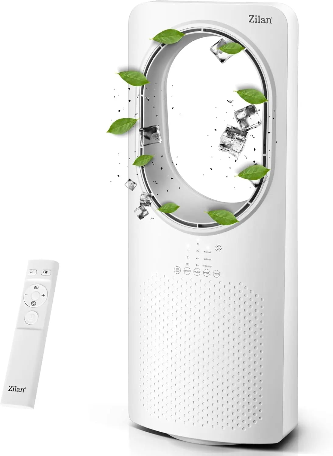 Zilan climatiseur mobile, à fonctionnement silencieux, avec télécommande