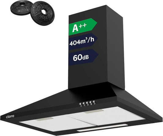 CIARRA hotte aspirante CBCB6201, coloris noir