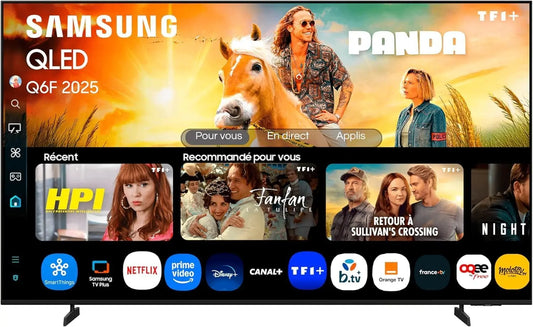 Samsung téléviseur connecté 55Q6F, écran 55 pouces, avec connexion Wi-Fi, avec fonctions connectées, résolution 4K UHD