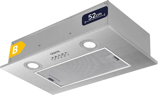 Ciarra hotte aspirante 52cm, pour évacuer les fumées et odeurs de cuisson