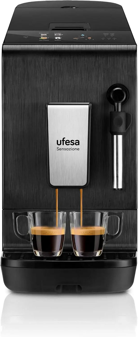 UFESA machine à café, puissance 1500 W, format compact, avec écran tactile