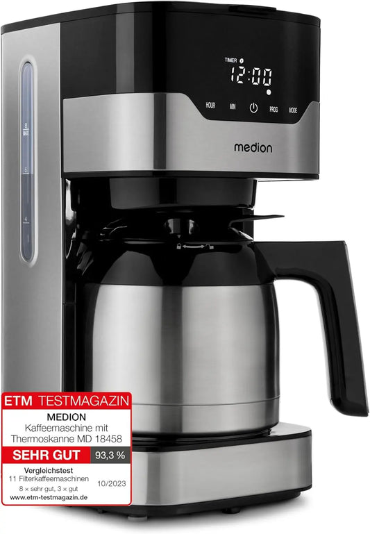 MEDION machine à café, capacité 1,1 L, avec minuterie