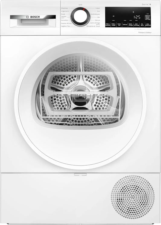 Bosch sèche-linge WQG133DTFR, avec fonction chauffage, coloris blanc