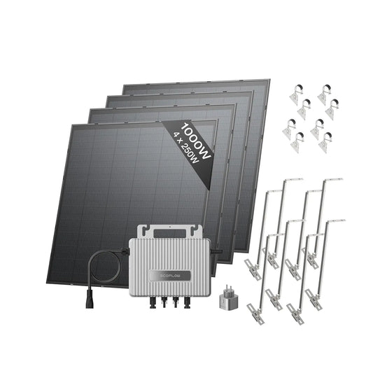 EcoFlow kit solaire, puissance 800 W, avec connexion Wi-Fi, avec fonctions connectées