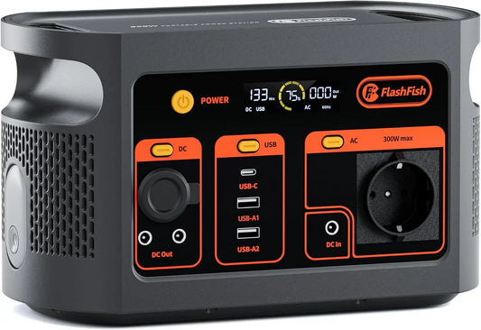 FlashFish station d'énergie portable E103, puissance 300 W