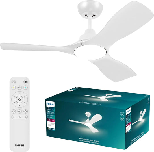 PHILIPS ventilateur de plafond, puissance 30 W, avec télécommande