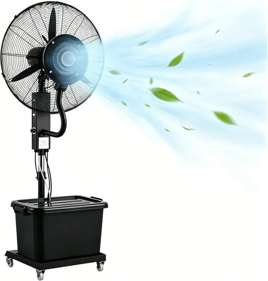 ventilateur 200cm, capacité 42 L, usage professionnel, réglage adaptable
