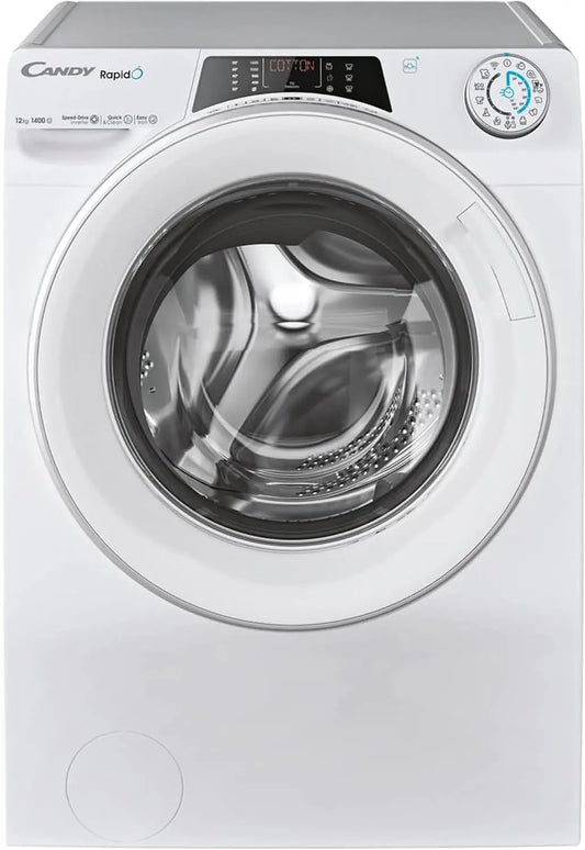 CANDY lave-linge RO14126DWMST-S, dimensions 85 x 60 x 67 cm, avec connexion Wi-Fi, avec connexion Bluetooth, coloris blanc