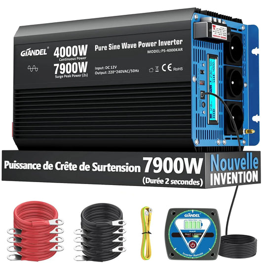 GIANDEL climatiseur, puissance 4000 W, réglage adaptable