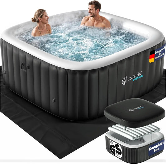 Casaria spa gonflable 178x178cm, dimensions 178 x 178 cm, avec fonction chauffage
