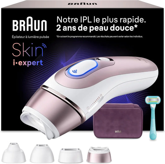 Braun épilateur à lumière pulsée PL7431, coloris blanc