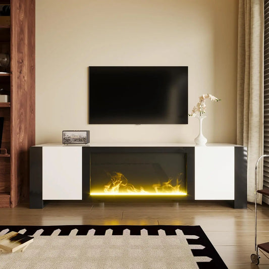 Merax téléviseur connecté, dimensions 165 x 32 x 55 cm, avec fonction chauffage, coloris blanc