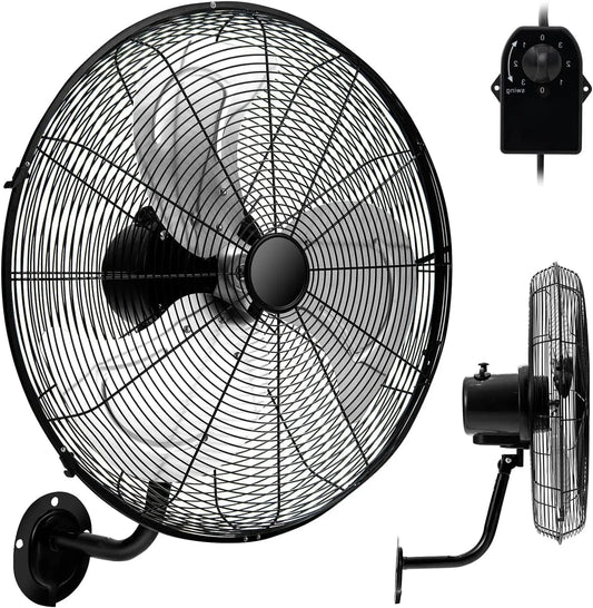 ventilateur RELAX4LIFE, puissance 120 W, usage professionnel, coloris noir