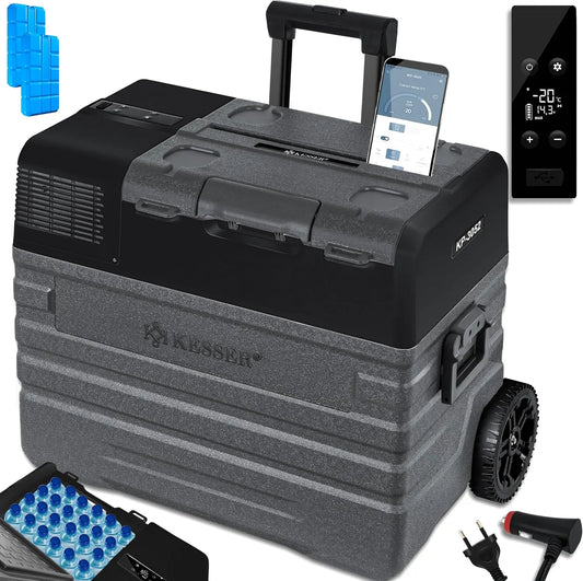 KESSER réfrigérateur, avec fonctions connectées, coloris anthracite